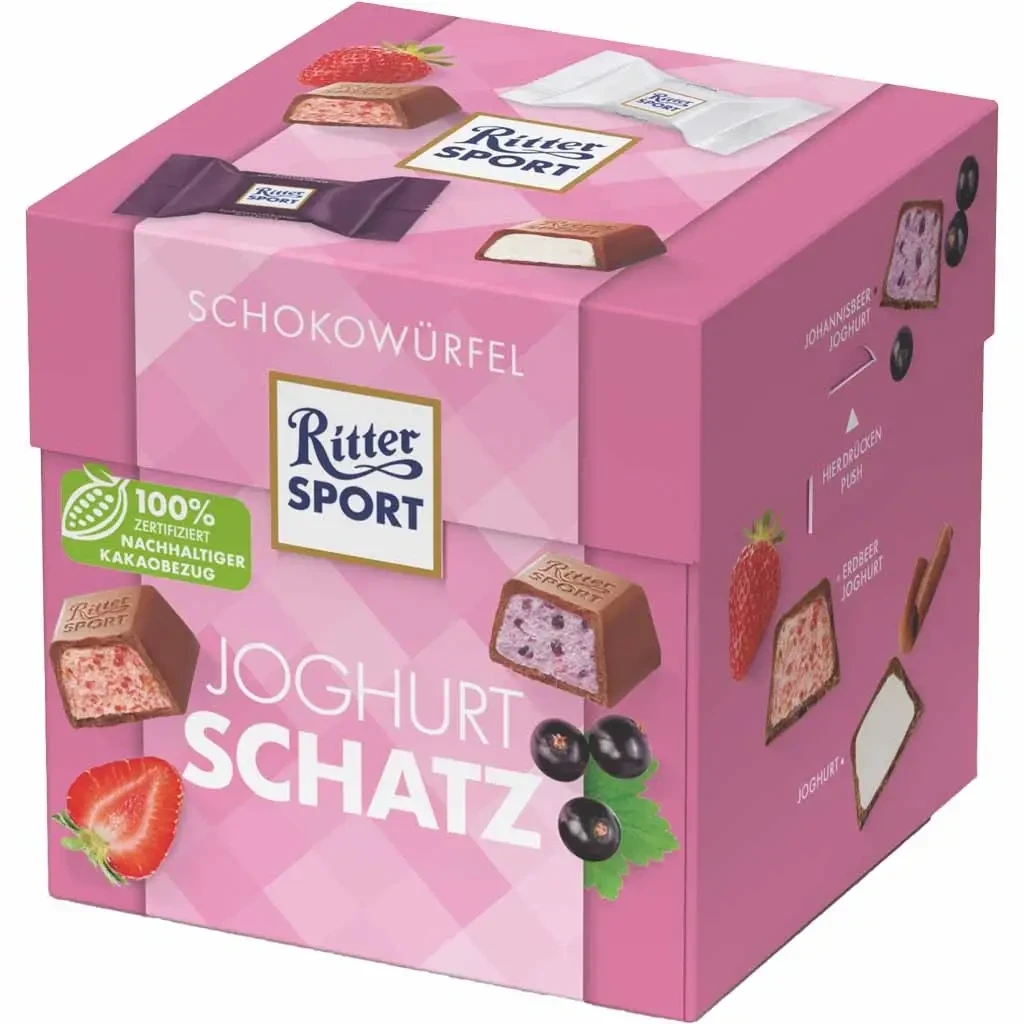Цукерки шоколадні Ritter Sport Joghurt Schatz 192 г (1764659879)