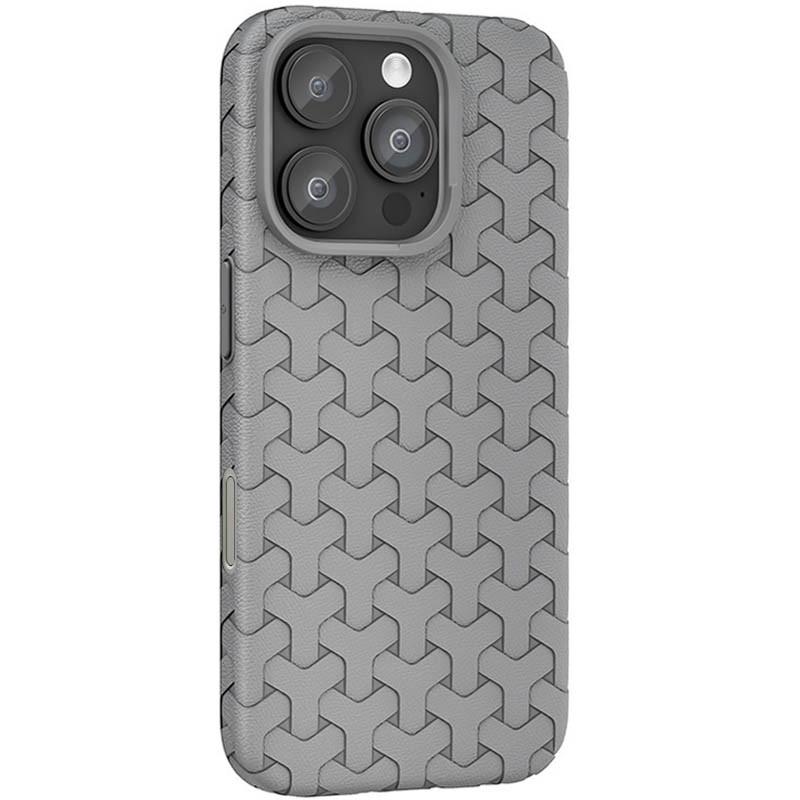 Противоударный чехол TPU Weaving для Apple iPhone   16 Pro (6.3") Grey