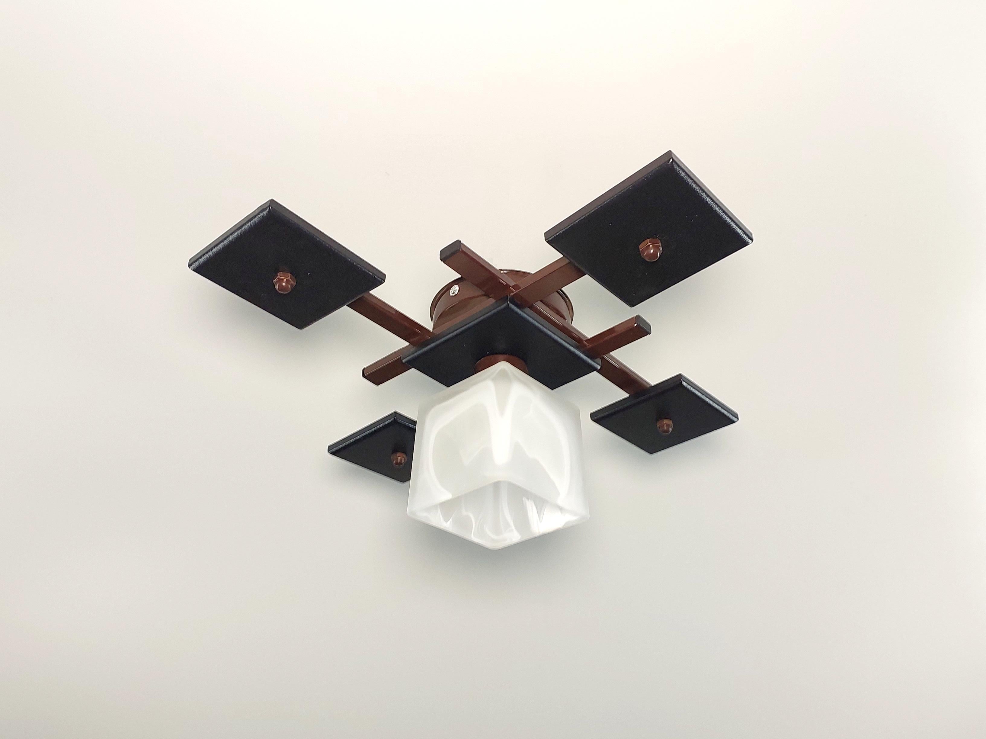 Люстра потолочная 2002/1 на 1 плафон металлическая Коричневый/Черный (21313908) Люстра потолочная 2002/1 на 1 плафон металлическая Коричневый/Черный (21313908)