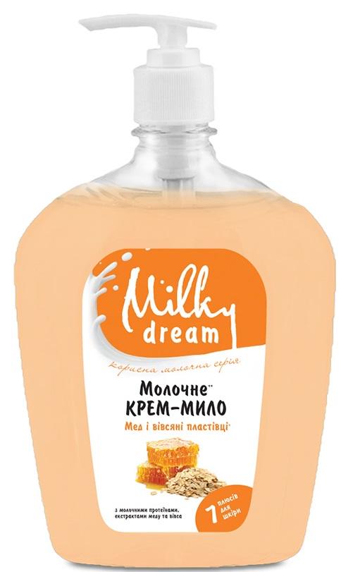 Крем-мыло жидкое Milky Dream Мед и Овсяные Хлопья дозатор 1000 мл