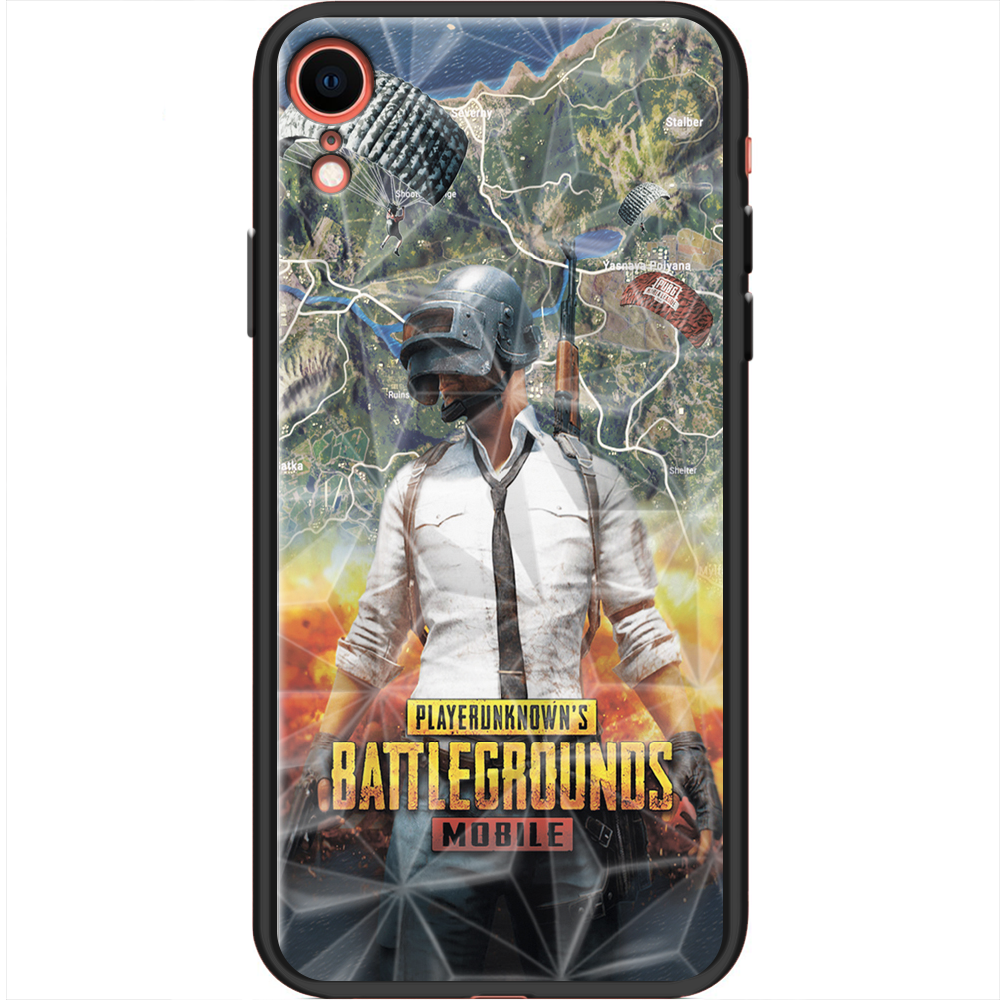 Чохол Boxface iPhone XR PUBG Mobile Чорний силікон із призмою(35417-up2309-37859)