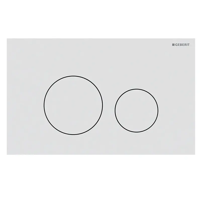 Кнопка для установки Geberit Sigma 40 Round прямоугольная Белый матовый (115.628.JT.1)