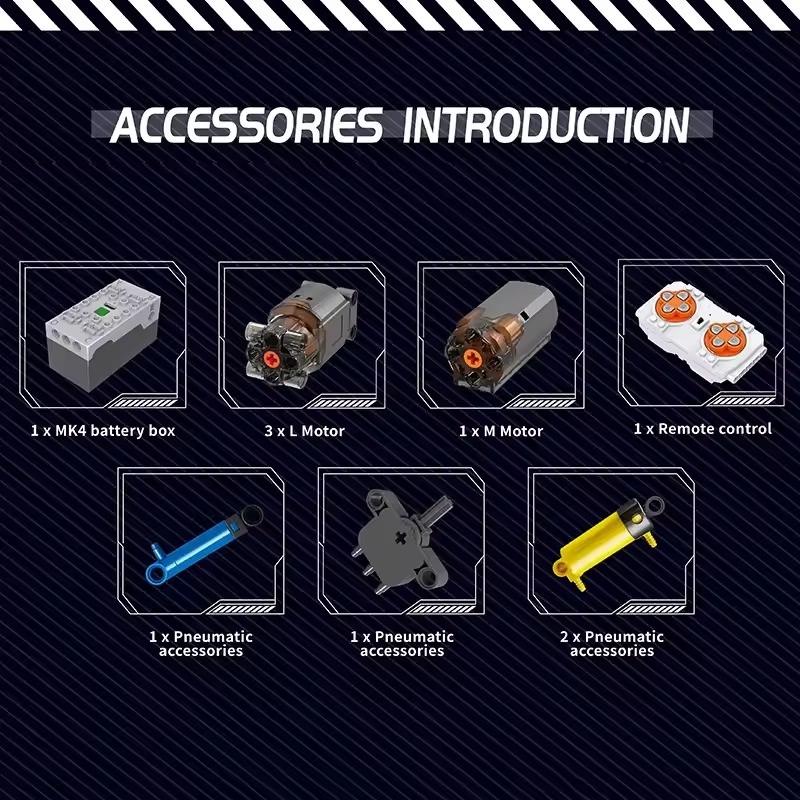 Конструктор дитячий Вантажівка з ігровим краном на дистанційному управлінні 2530 дет. - фото 5 Конструктор дитячий Вантажівка з ігровим краном на дистанційному управлінні 2530 дет. - фото 5