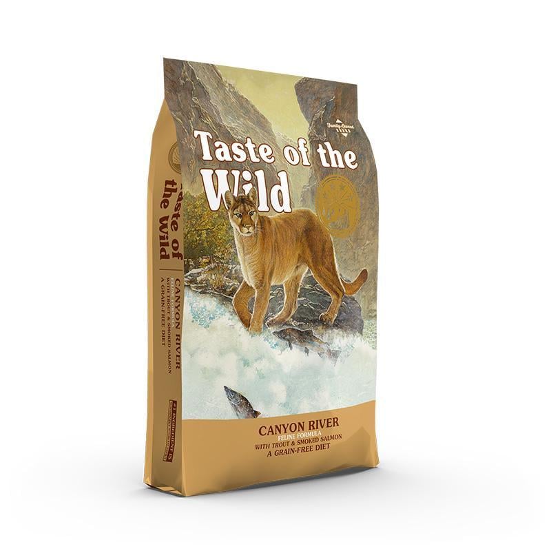 Корм сухой Taste of the Wild Canyon River Feline Formula с форелью и копченым лососем для кошек всех возрастов 2 кг (0074198612383)