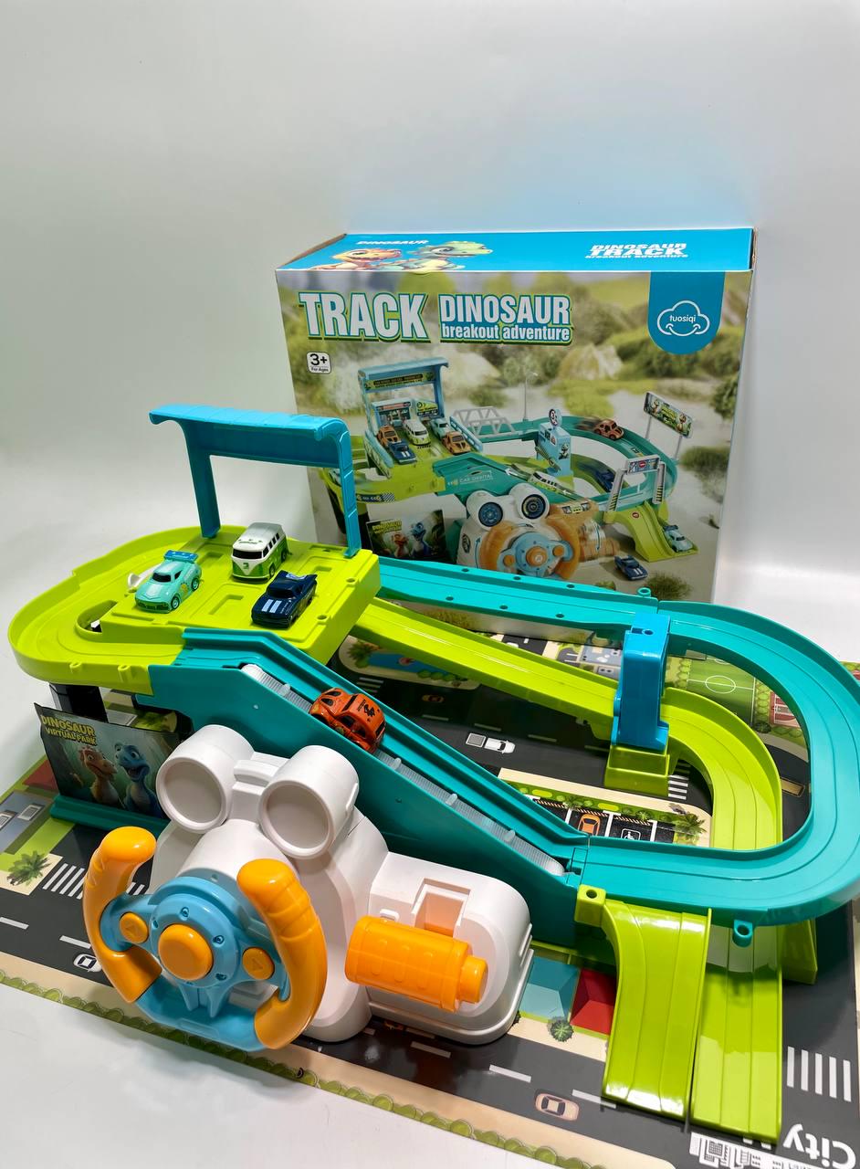 Трек песни на английском языке звуки транспорта руль автомат/механический подъемник 4 машинки в коробке (T 917 A) Трек песни на английском языке звуки транспорта руль автомат/механический подъемник 4 машинки в коробке (T 917 A)