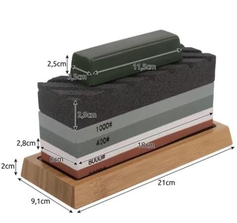 Набір для заточування та полірування інструментів/ножів/лез 9 елементів 5 видів каменів - фото 2 Набір для заточування та полірування інструментів/ножів/лез 9 елементів 5 видів каменів - фото 2