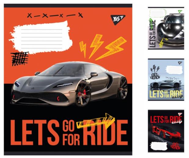 Зошити учнівські у клітинку YES Lets go for ride 18 арк. 25 шт. в уп. (MTT-182848) Зошити учнівські у клітинку YES Lets go for ride 18 арк. 25 шт. в уп. (MTT-182848)