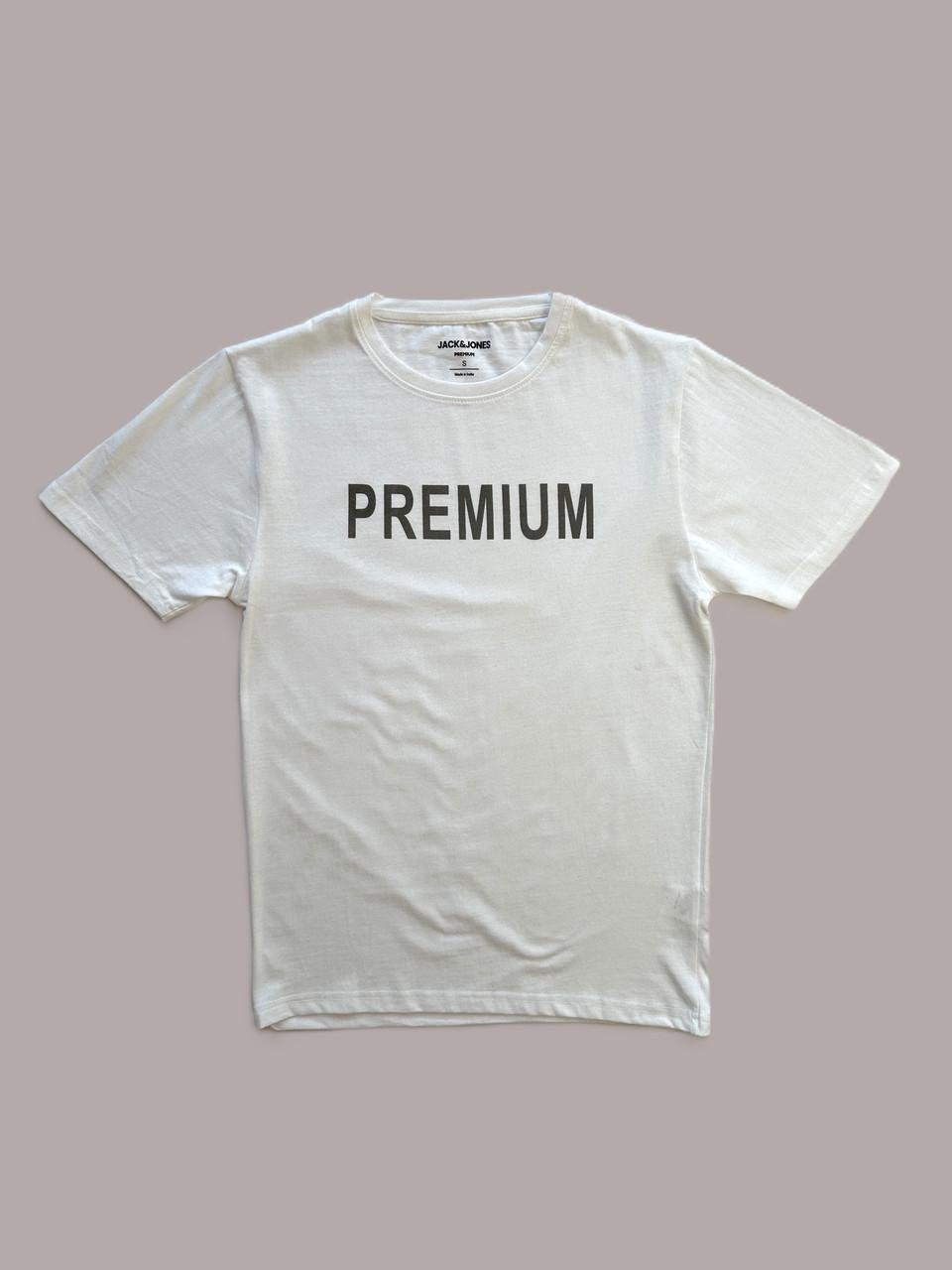 Футболка дитяча Jack & Jones 12217167-8 Premium S Білий (12217167-8-S)