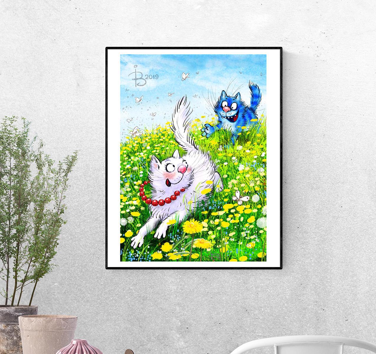 Постер Догони кошечку! формат А-1