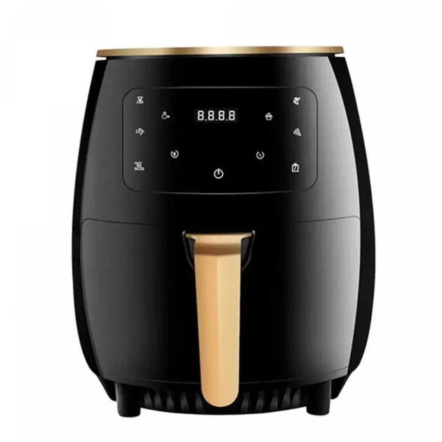 Мультипечь аэрофритюрница Cheffinger CF-AFRY 4.5 л 1400 Вт с 8 программами таймера и регулировкой температуры 5-200 °C Black (CF-AFRY)