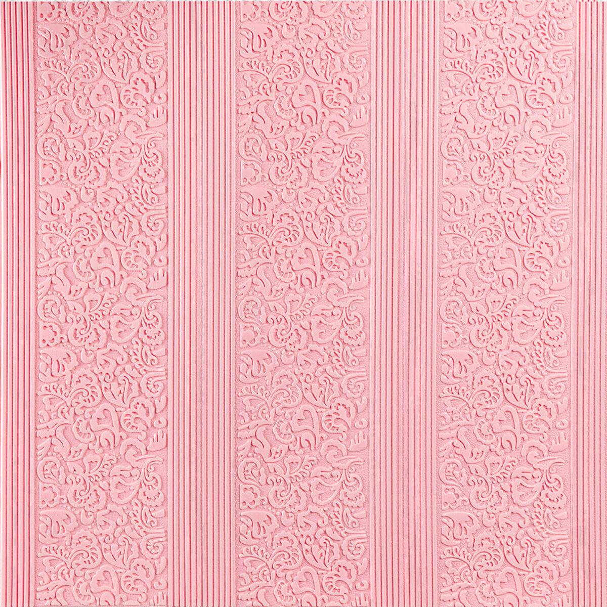 3D-панель самоклеящаяся 700х700х5 мм Нежно-розовый (SW-00001330)