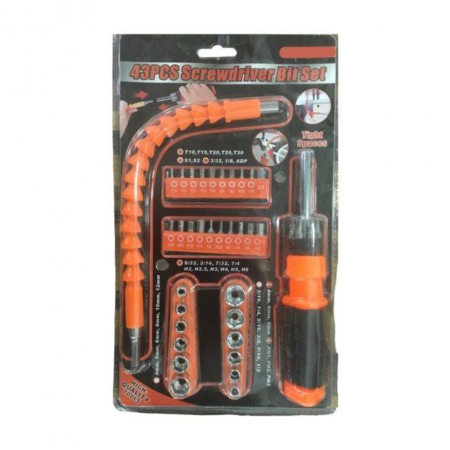 Набір інструментів Best Screwdriver 43PCS торцеві/гайкові ключі 43 пр. (17945692) - фото 7 Набір інструментів Best Screwdriver 43PCS торцеві/гайкові ключі 43 пр. (17945692) - фото 7