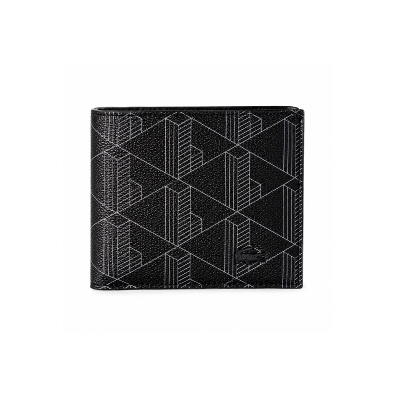 Кошелек Lacoste Monogram 12х10 см Черный