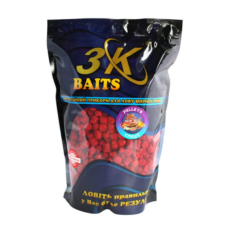 Пеллетс 3KBaits 8 мм 800 г Специи (3KB1206)