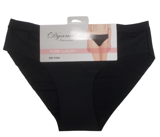 Женские трусики бесшовные 7224 XL-XXL Черный (1601177510)