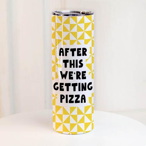 Термос Presentville с принтом After this we're getting pizza 650 мл (TER_24A062)