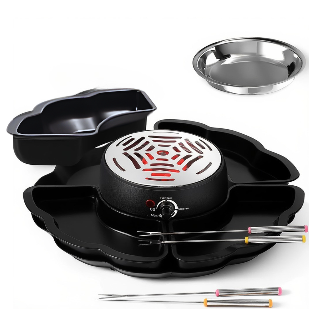 Набір для фондю 2в1 для підігріву шоколаду і смаження зефіру Набір для фондю 2в1 для підігріву шоколаду і смаження зефіру