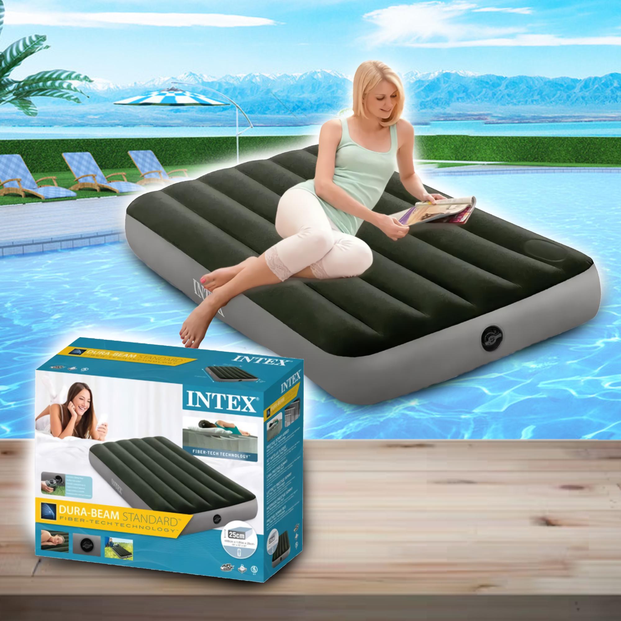 Надувний матрац Intex 64777 99x191x25 см - фото 2 Надувний матрац Intex 64777 99x191x25 см - фото 2