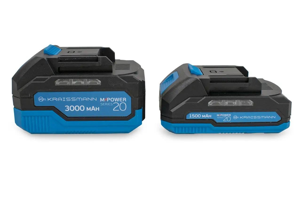 Набір електроінструментів KRAISSMANN 301 SAG 20 MP міні-пила 1522 AKS-BL 20 MP/секатор 25 AGS-BL 20 MP (28859093) - фото 3 Набір електроінструментів KRAISSMANN 301 SAG 20 MP міні-пила 1522 AKS-BL 20 MP/секатор 25 AGS-BL 20 MP (28859093) - фото 3