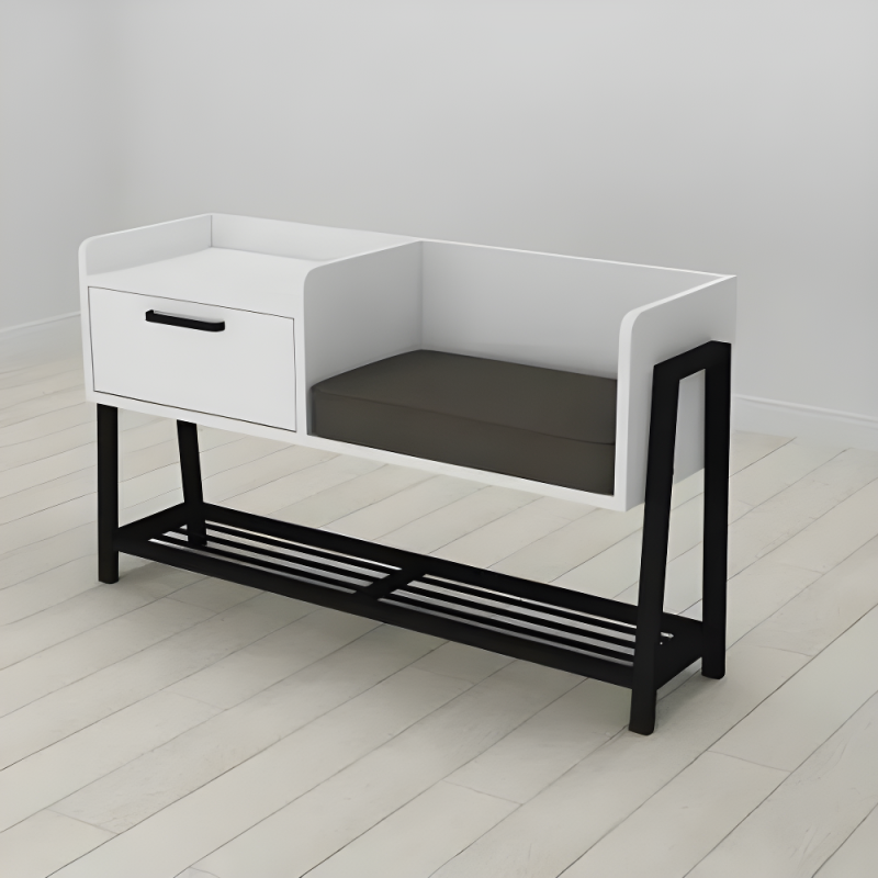 Банкетка Ferrum Decor Бланка 100х32х54 см Белый/Черный (28493661) Банкетка Ferrum Decor Бланка 100х32х54 см Белый/Черный (28493661)