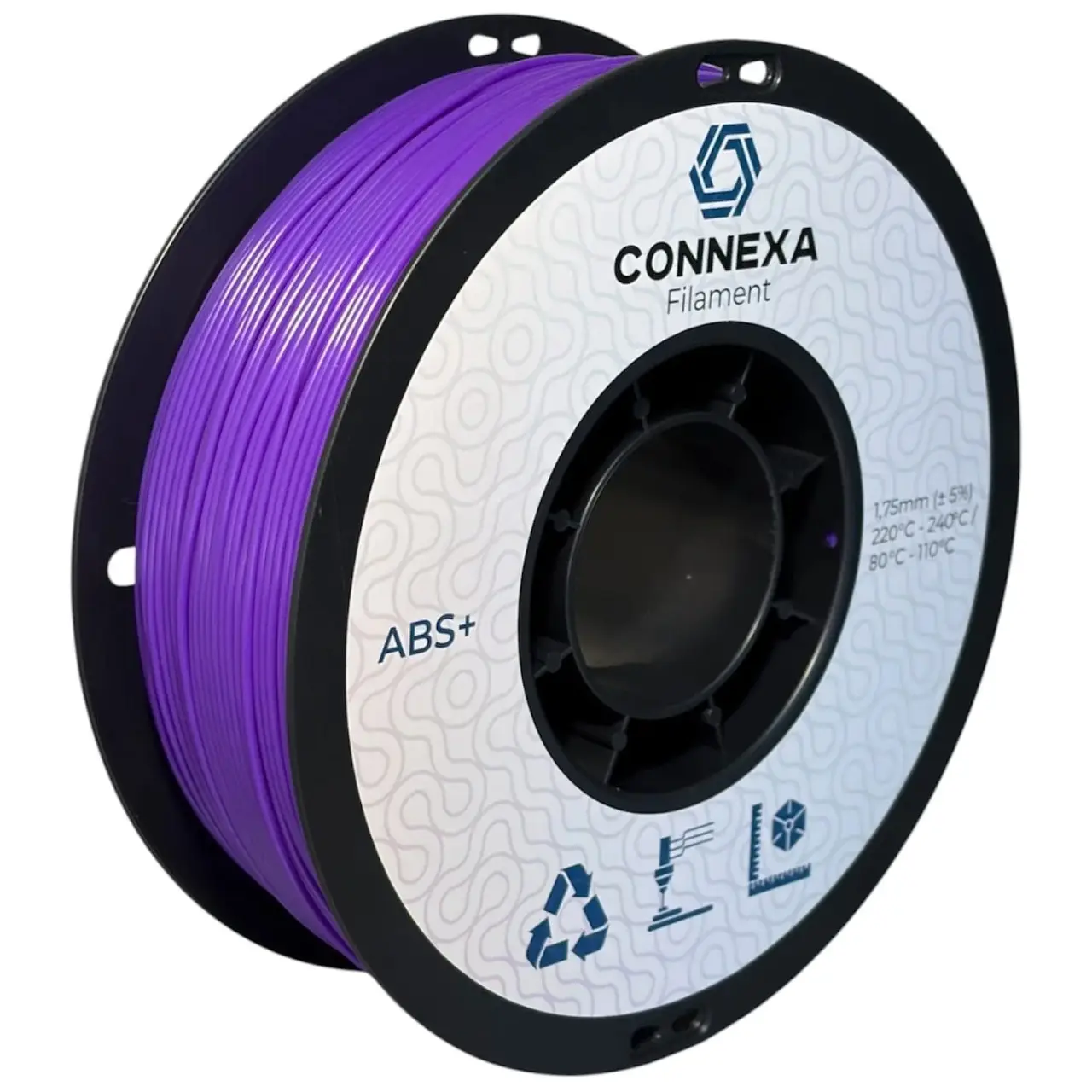 Пластик Connexa ABS+ 1,75 мм 1 кг Фиолетовый (Con_ABS_Purple)