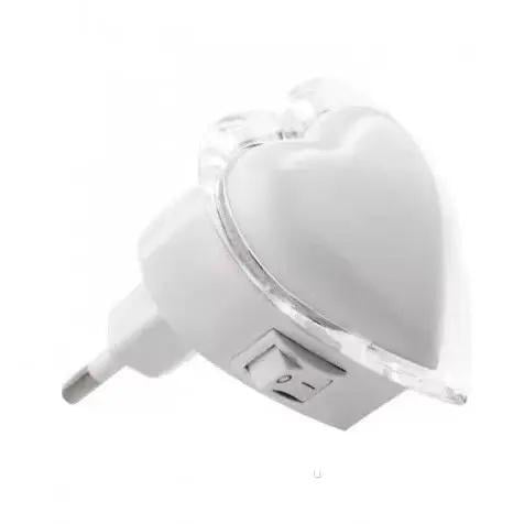 Ночник Lemanso Сердце 3LED от розетки Белый (NL130)