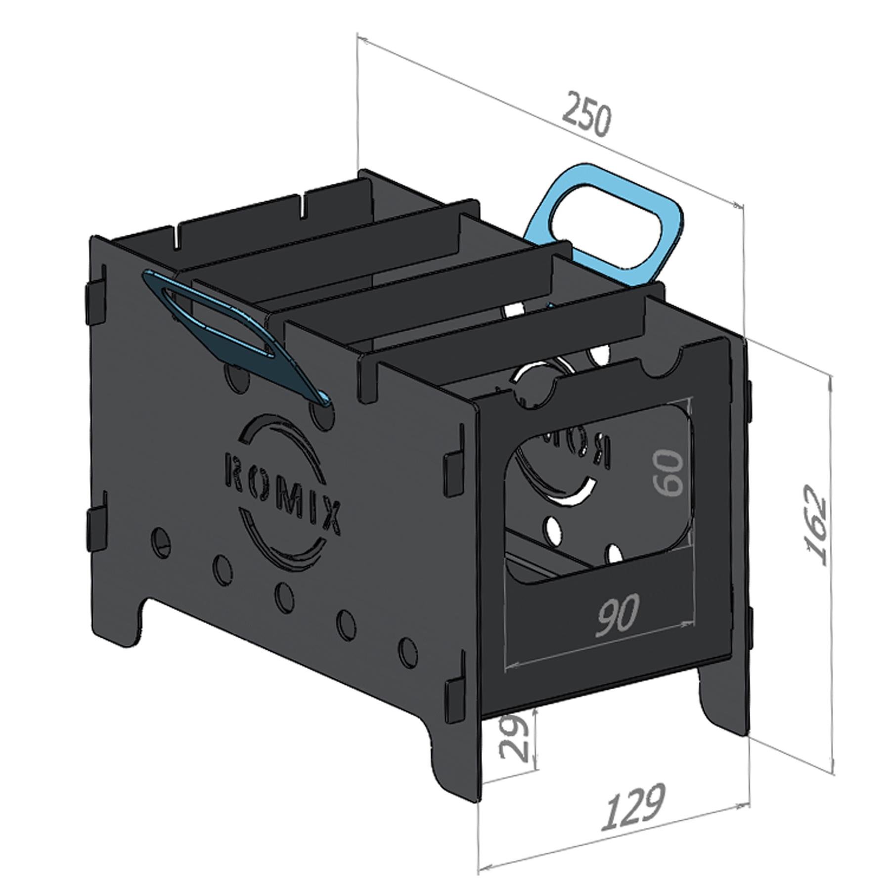 Пічка розбірна для шампурів ROMIX (7R-05-COS) - фото 6 Пічка розбірна для шампурів ROMIX (7R-05-COS) - фото 6