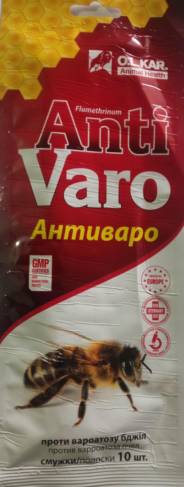 Смужки проти кліща/бджіл Антиваро 10 шт. (71)