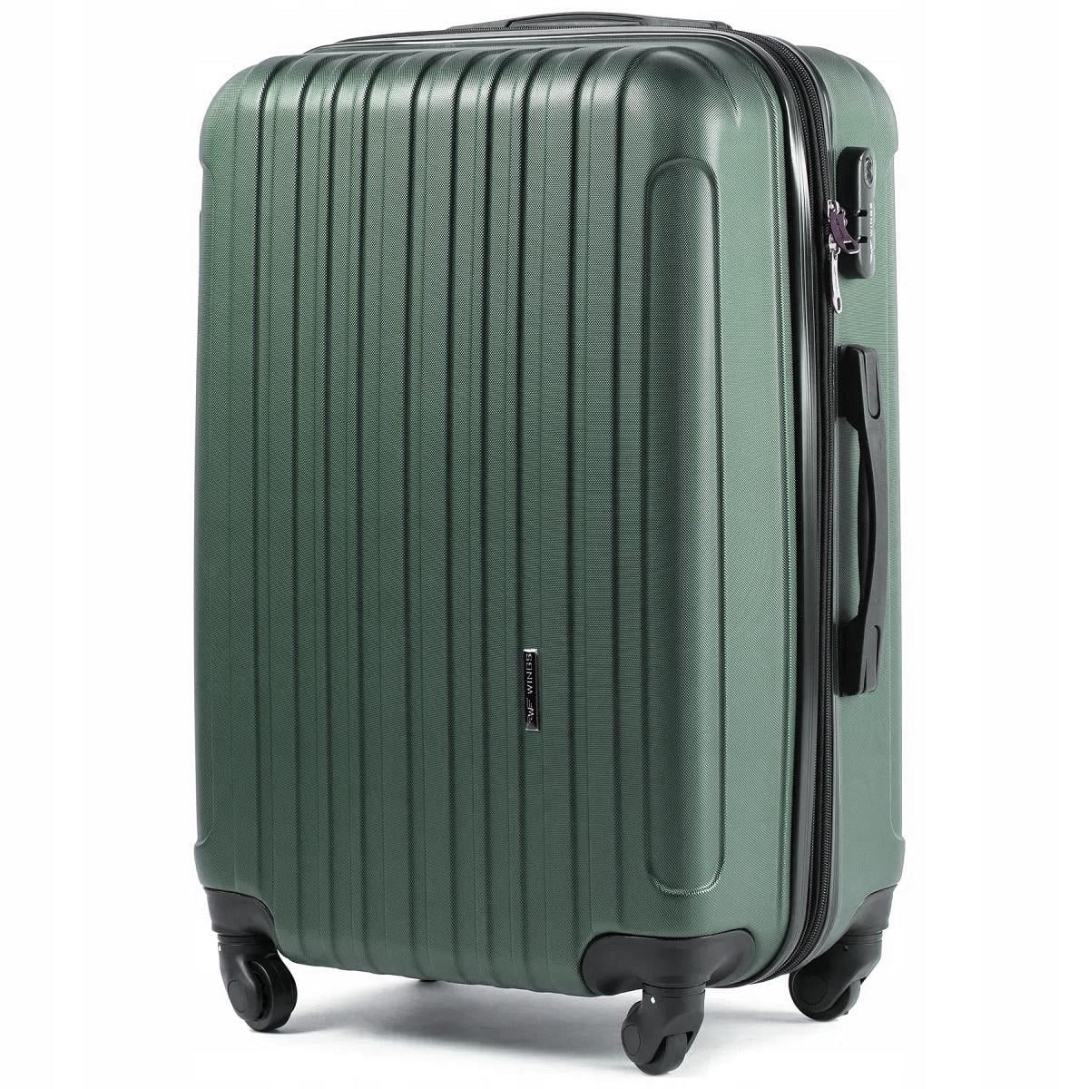 Чемодан пластиковый Wings 2011 большой Темно-зеленый (Wp00668)