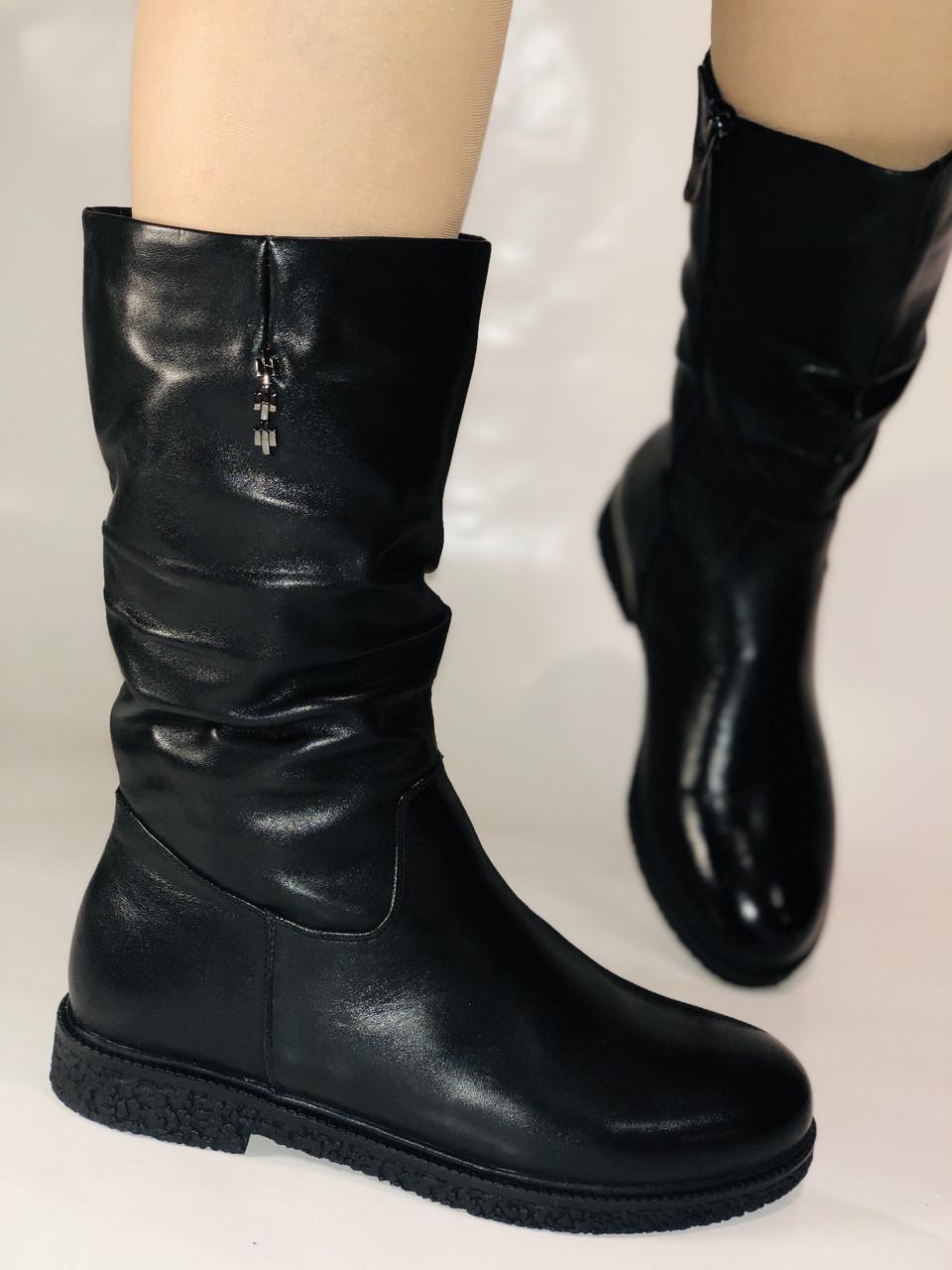 Полусапоги женские зимние Bescone р. 39 25,0 см Черный (2447) - фото 4