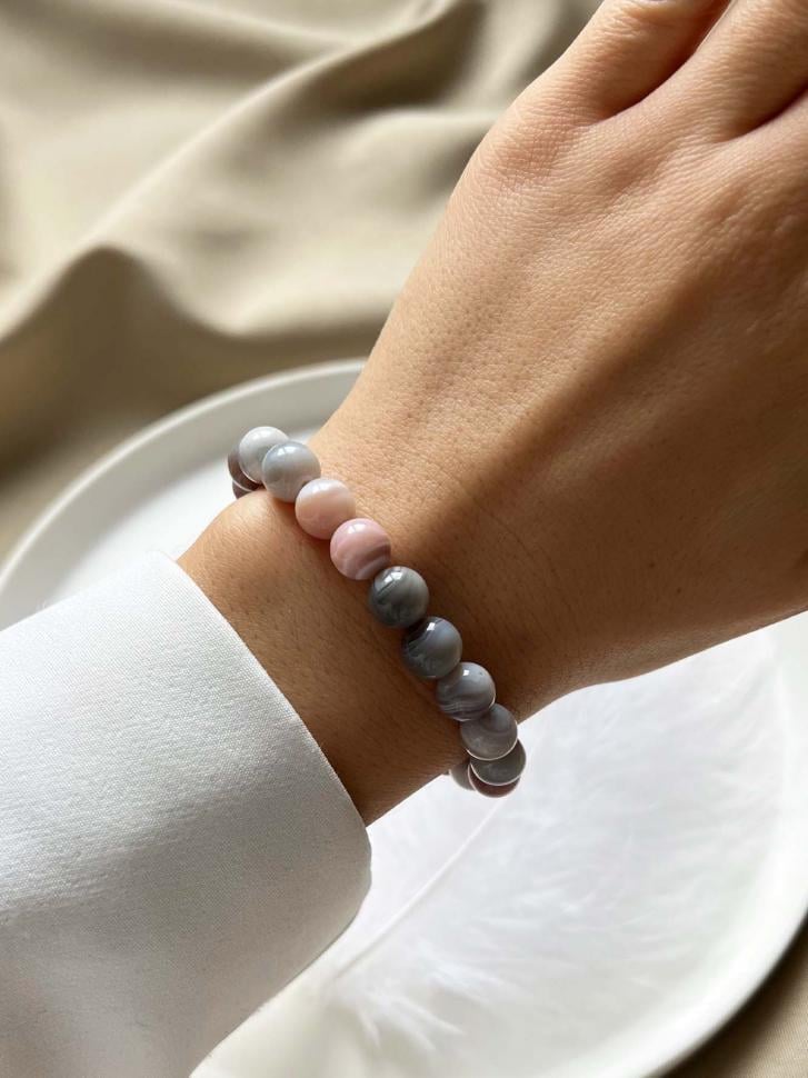 Браслет из натурального камня агат ботсвана (5247)