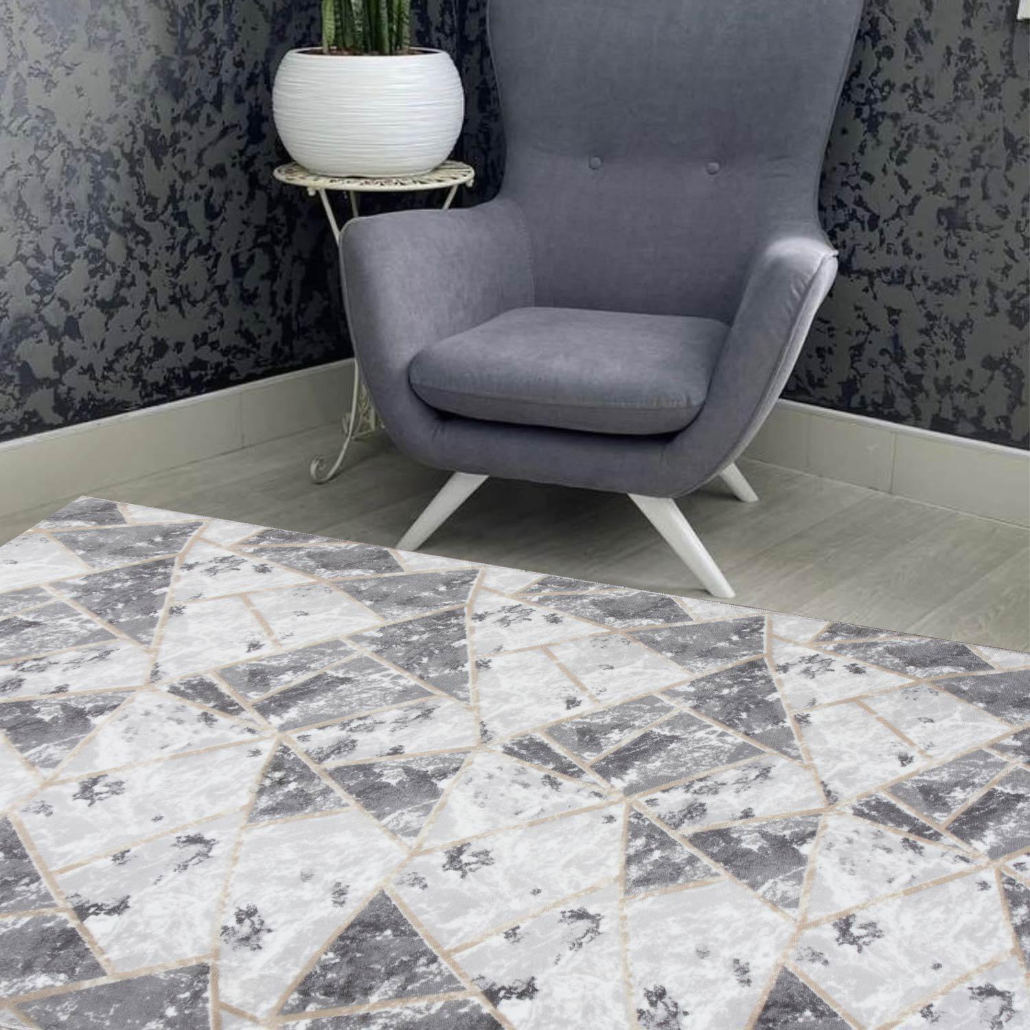 Ковер на силиконовой основе противоскользящий DAKARIA Soft Run 6031G 2x2 м Серый (00-00020762) - фото 3 Ковер на силиконовой основе противоскользящий DAKARIA Soft Run 6031G 2x2 м Серый (00-00020762) - фото 3