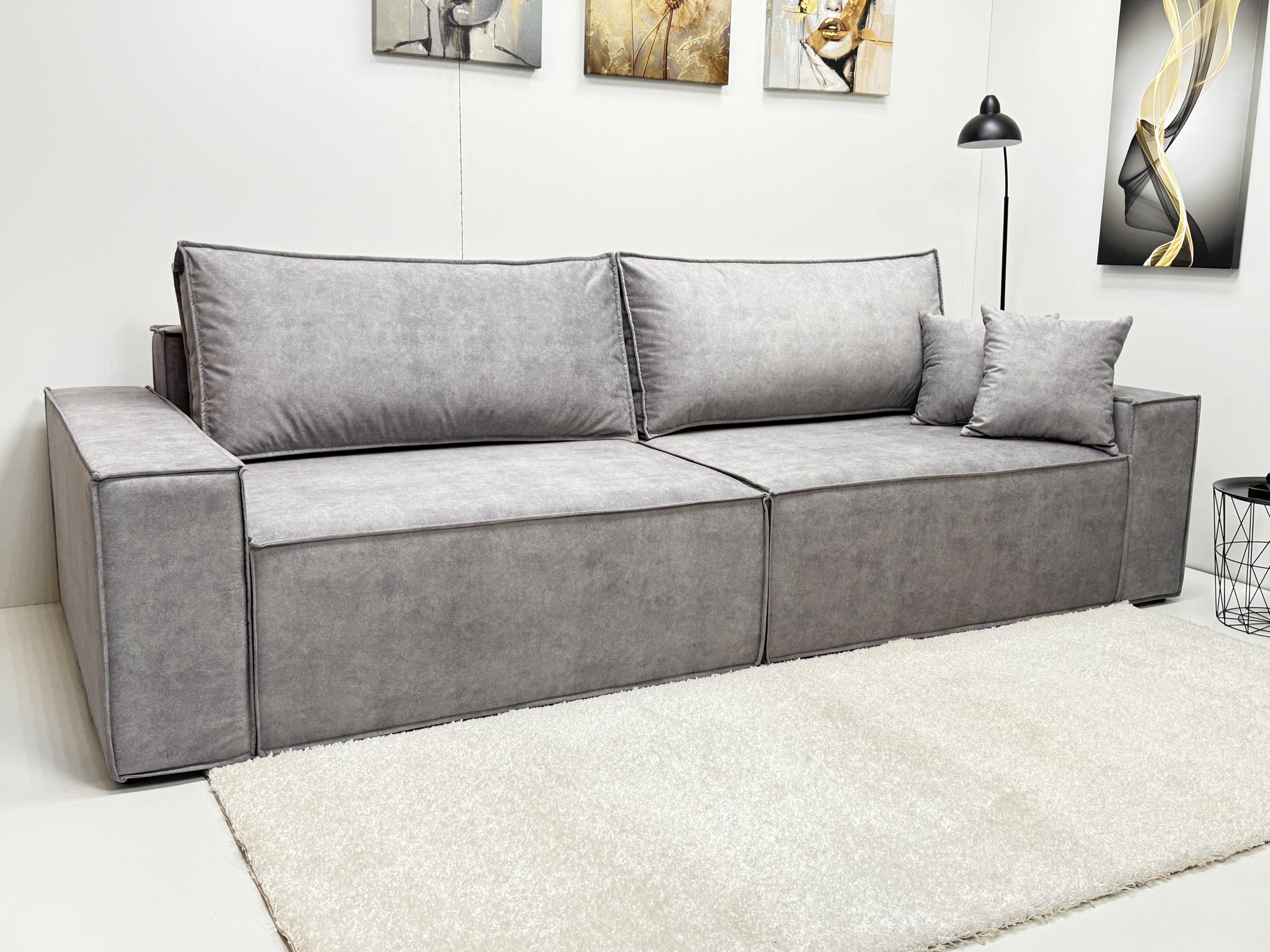 Диван Блісс 290х125 см Светло-серый