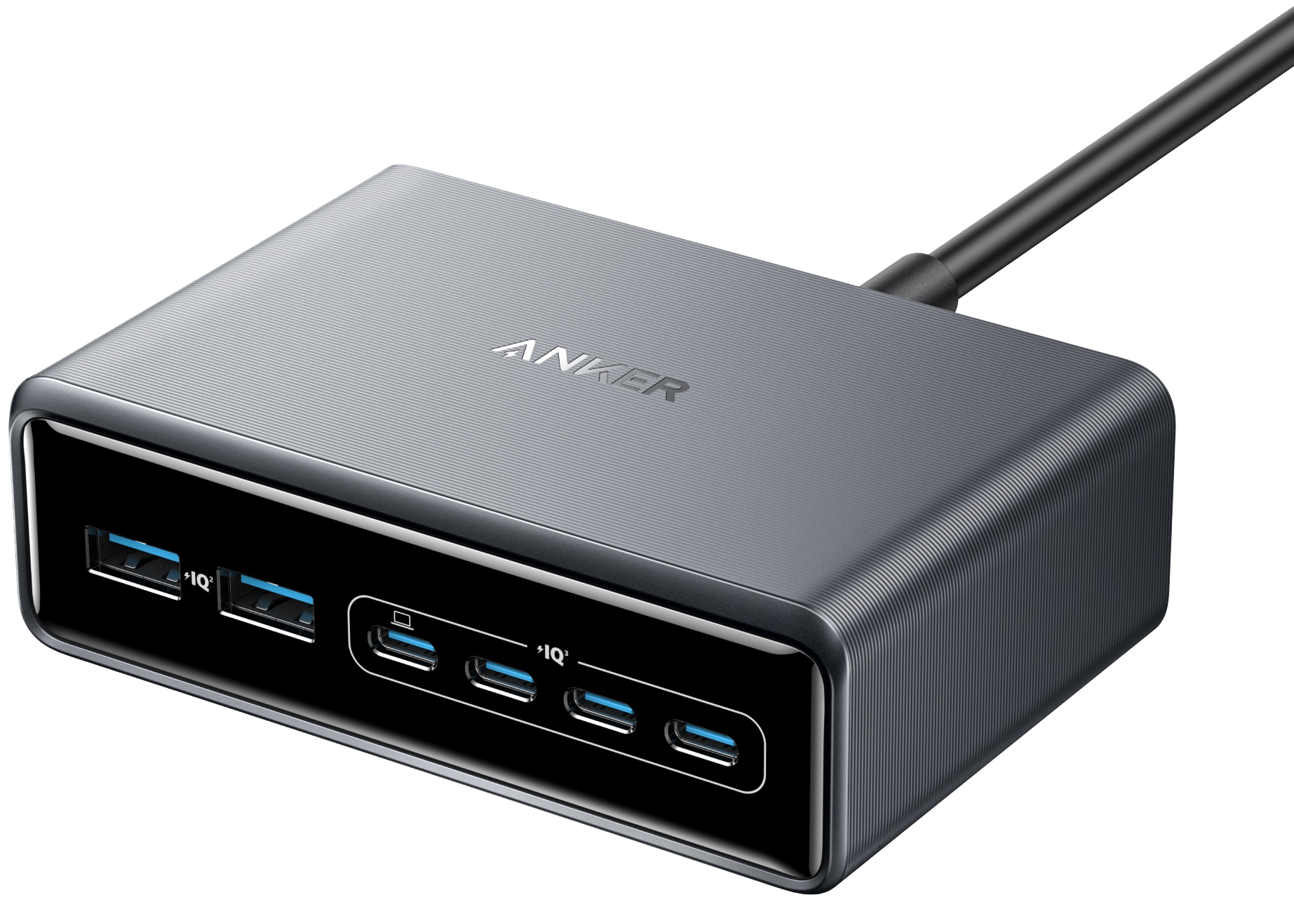 Зарядний пристрій мережевий Anker GaNPrime Charger 200W 4xUSB-C PD & 2xUSB-A Black (UG-A2683341)