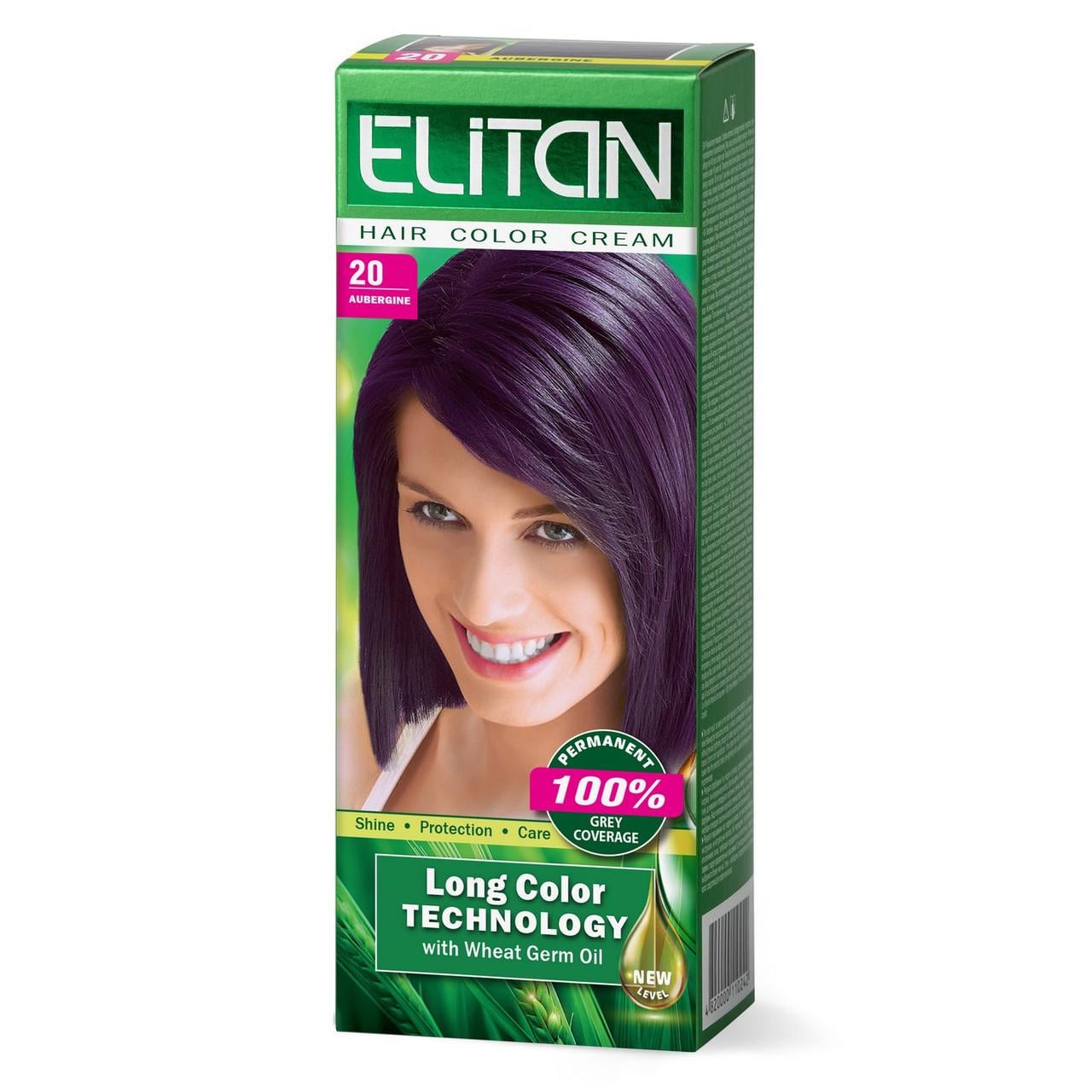 Крем-краска для волос стойкая ELITAN №20 Баклажан (2199290353)