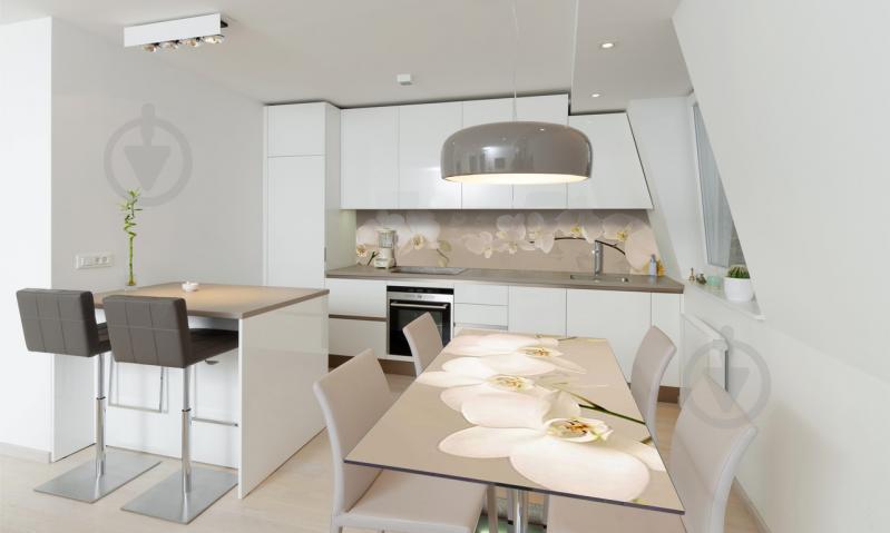 Наклейка виниловая на стол Zatarga «Орхидея беж» 600х1200 мм Z180474st Наклейка виниловая на стол Zatarga «Орхидея беж» 600х1200 мм Z180474st