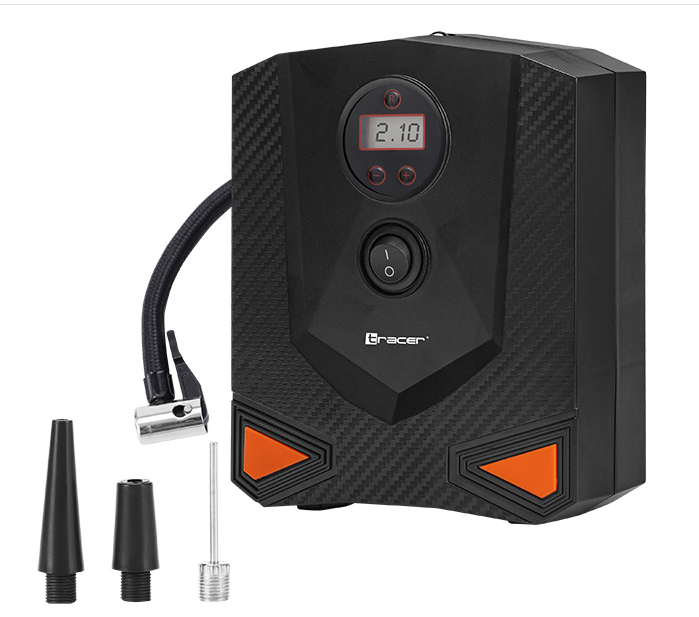 Компресор автомобільний Tracer RES-04EL 15 л/хв 12B 25х35х15 см з манометром (TRAKOM47450)