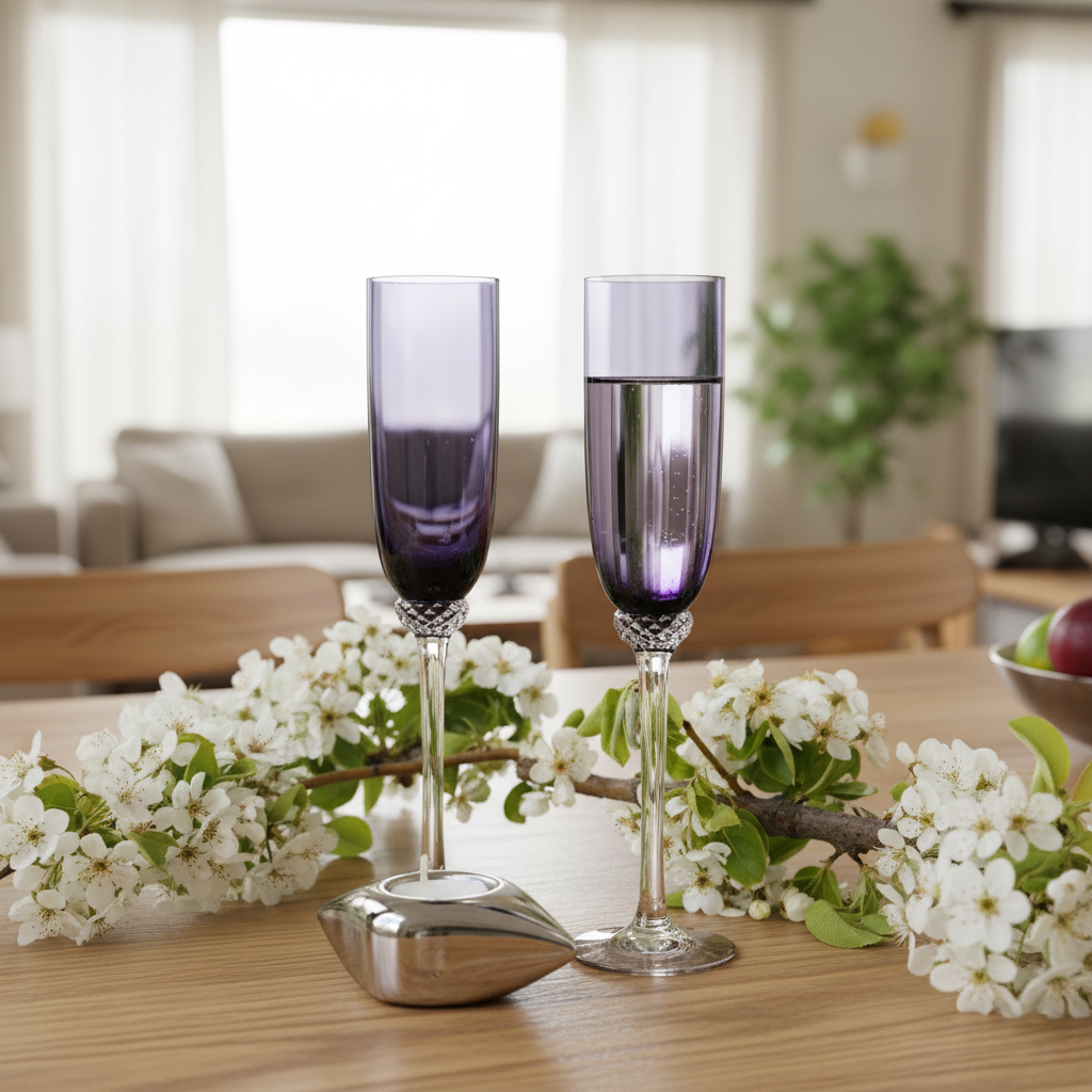 Комплект келихів для шампанського Sakura 220 мл 2 шт. - фото 3 Комплект келихів для шампанського Sakura 220 мл 2 шт. - фото 3