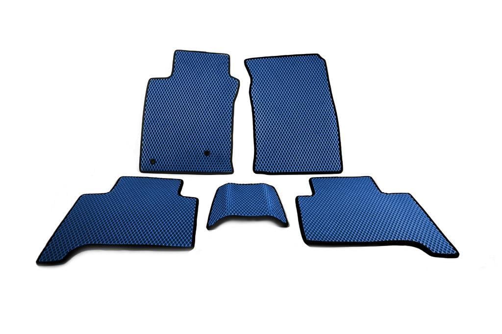Коврики EVA 2 ряда для Toyota Land Cruiser Prado 120 Синий (123018)