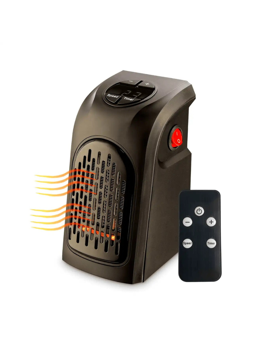 Тепловентилятор Ander One h 400 з таймером і пультом ДУ Чорний (40001130)