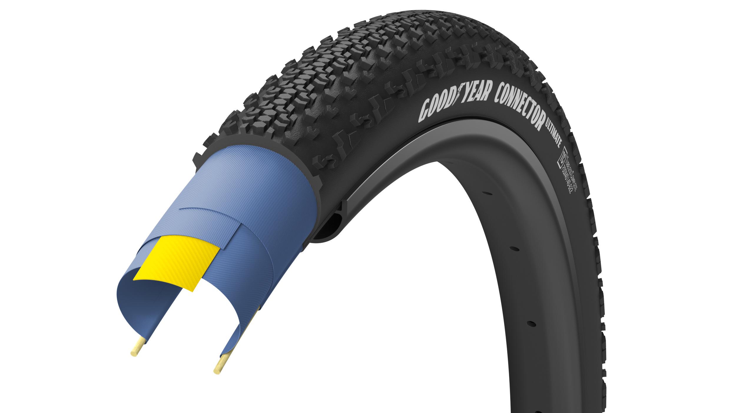 Покрышка велосипедная GoodYear CONNECTOR tubeless complete folding 120tpi 700x40/40-622 Black (TIR-57-35)