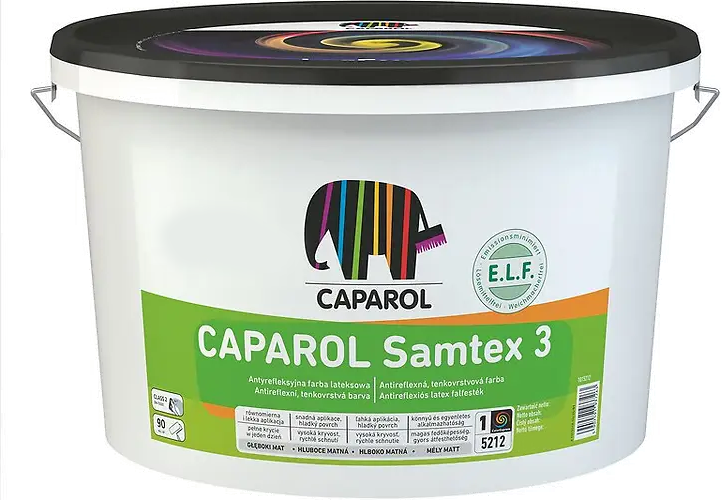 Фарба інтер'єрна матова латексна Caparol Samtex 3 E.L.F. база 3 2,35 л (1416723229)