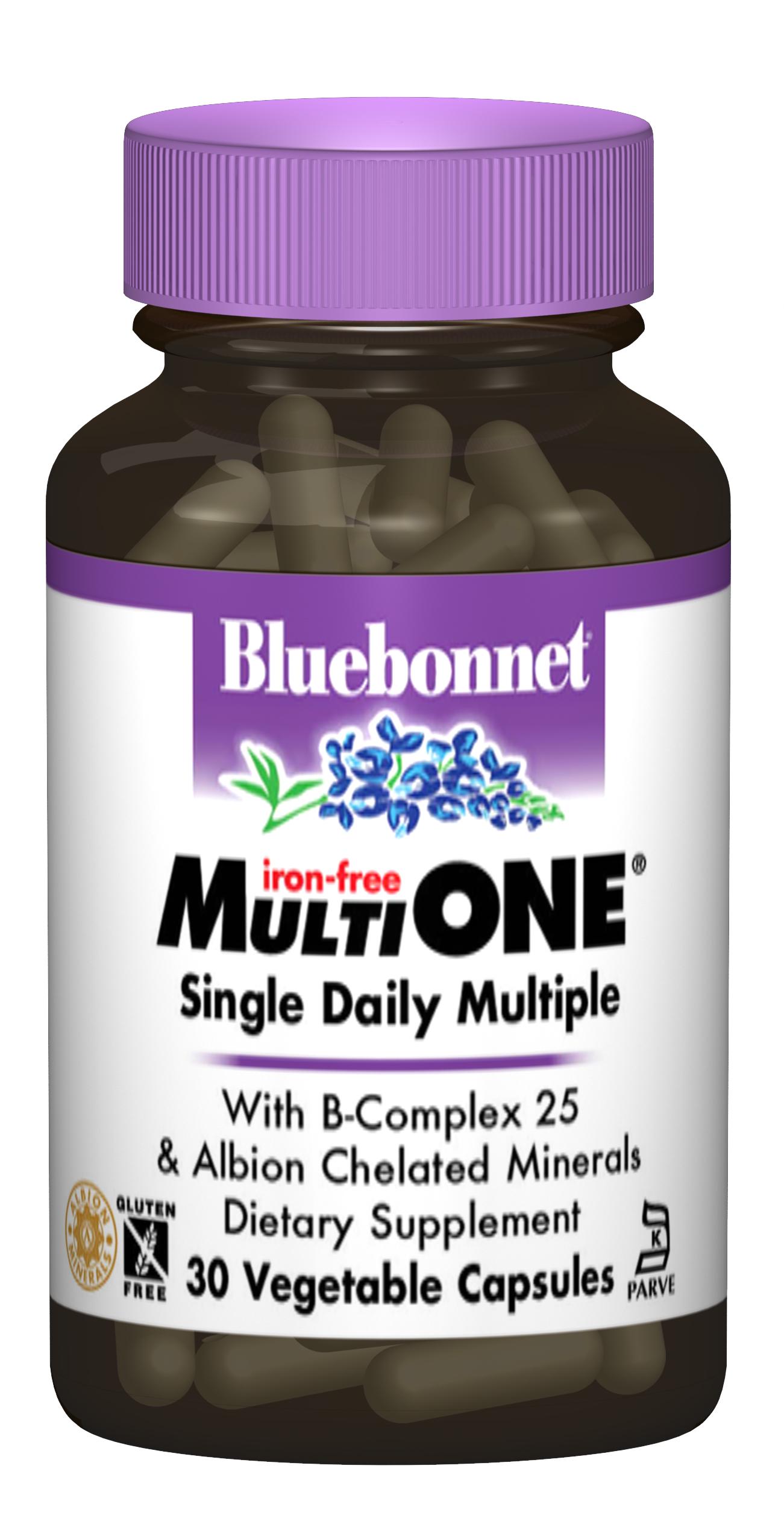 Мультивитамины без железа Bluebonnet Nutrition 30 гелевых капсул (BLB0145)