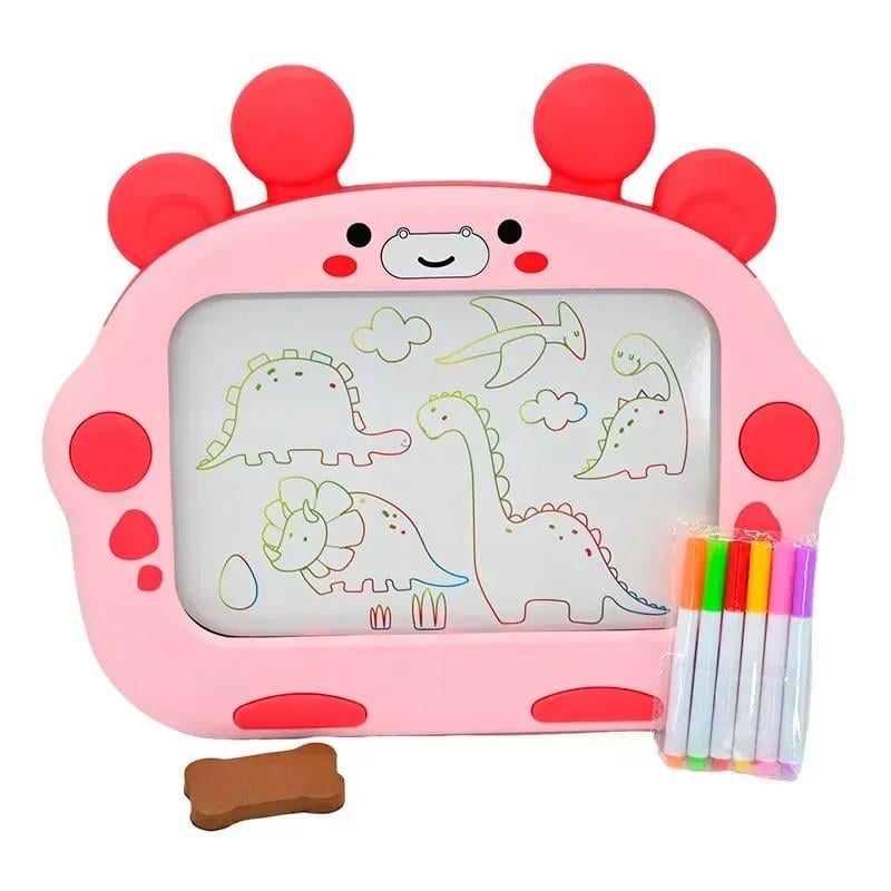 Чудо-доска для рисования с подсветкой и трафаретами Розовый (2592-1) Чудо-доска для рисования с подсветкой и трафаретами Розовый (2592-1)