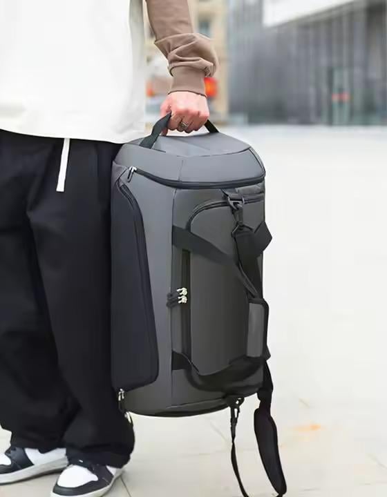 Спортивная сумка с плечевым ремнем для спорта 57x26x30 см Серый (CZYP-751A) - фото 5