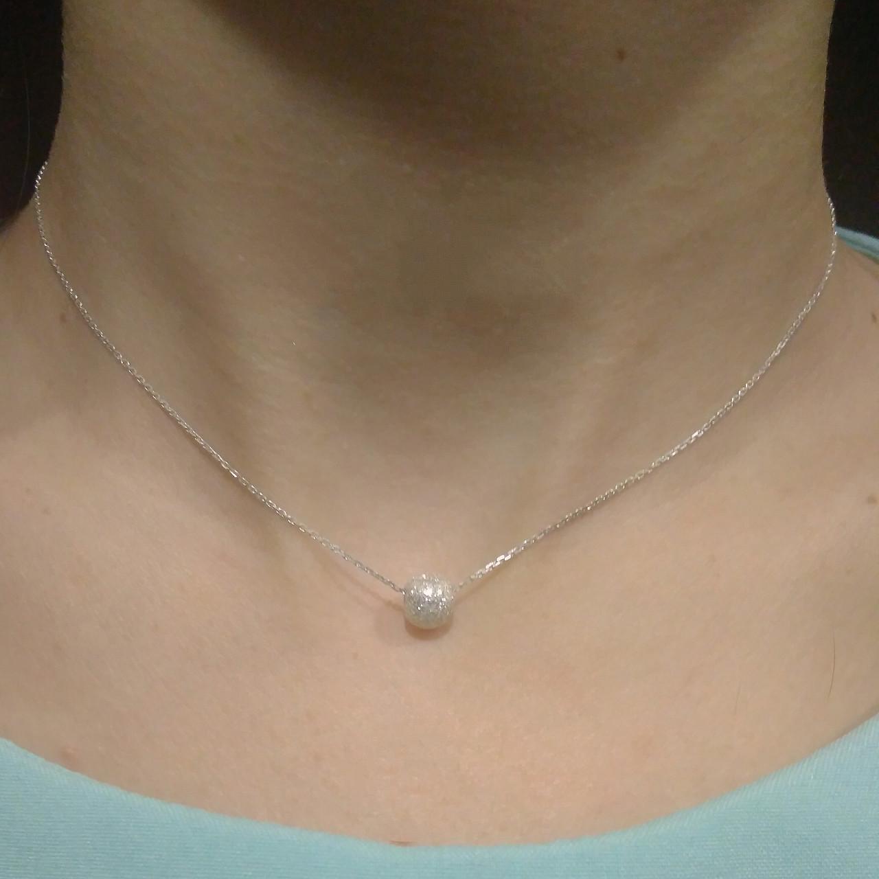 Серебряное колье Нежность - фото 2