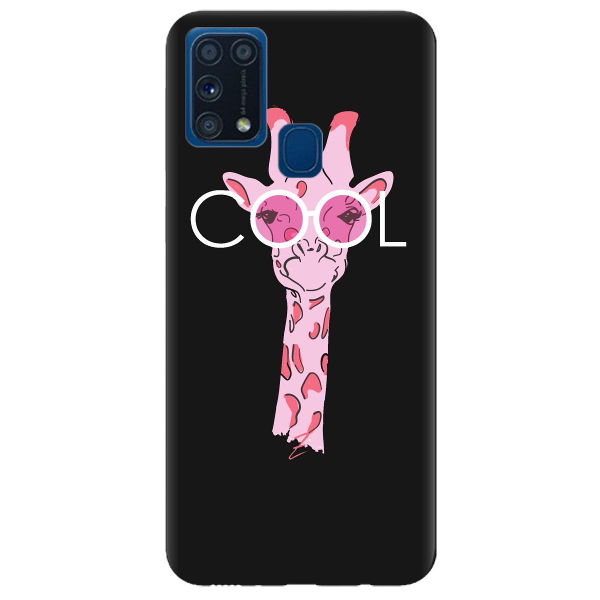 Силиконовый чехол Zorrov для Samsung Galaxy M31 - Cool giraffe (14190050197099498) - фото 1