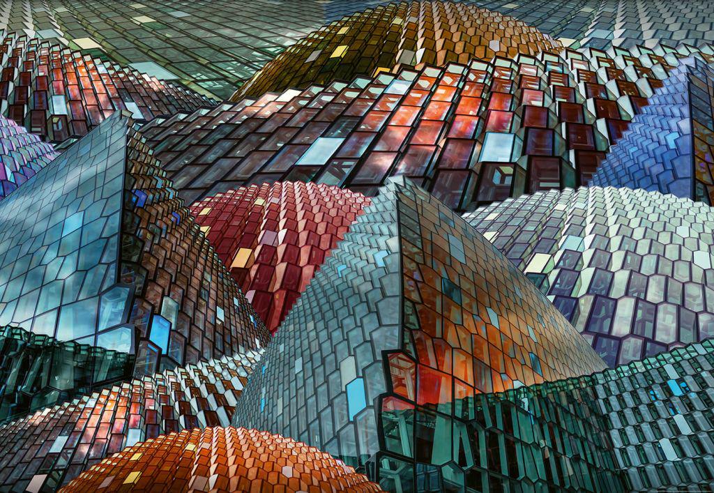 Фотошпалери флізелінові 3D фігури 368х254 см Wizard+Genius Абстрактні піраміди (5043WG)