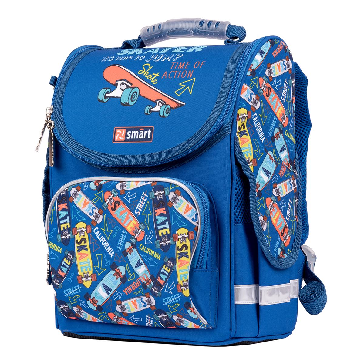 Рюкзак шкільний каркасний Smart PG-11 Skater Синій (557031) - фото 3 Рюкзак шкільний каркасний Smart PG-11 Skater Синій (557031) - фото 3