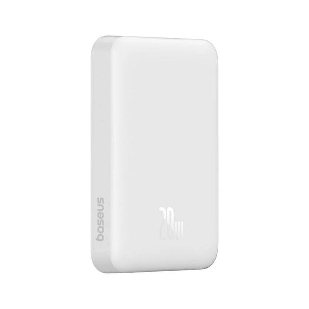 Повербанк Baseus Magnetic Mini Air 10000 mAh 20 W 2в1 QC3.0+PD3.0 с беспроводной зарядкой Qi 15 W White (P10059001223-00) - фото 7